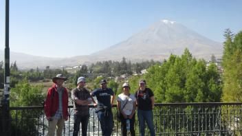 first stop--Arequipa, Peru to acclimatize at 2500 meters (8000 ft) for two nights.