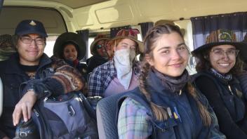  At the end of each day, we pile into the van an head to field camp in the town of Totorani