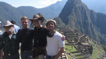 Billy, Ian, Caleb, and Greg at Machu Pichu.