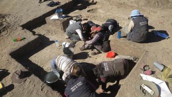 By week two, everyone was excavating archaeological features.