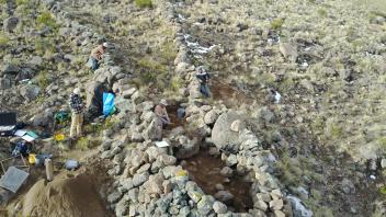 Excavation of the ancient animal trap of Ccoypani.