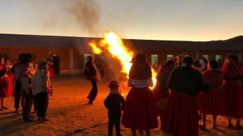 One evening we got to participate in the anniversary party of Totorani Middle School.