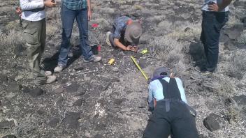 Setting up an excavation unit