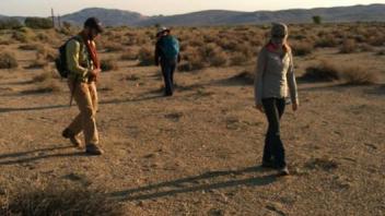 Surveying on the valley floor