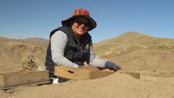 And all dirt is screened for artifacts. Martha on the screen.