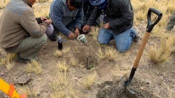 we also blessed a new datum, adding coca leaves to the pit 