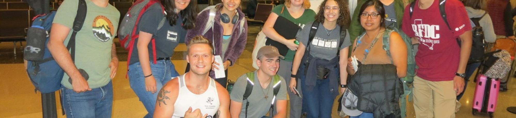 2019 UC Davis field school students leaving the U.S. for Peru.