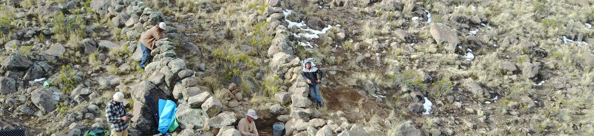 Excavation of the ancient animal trap of Ccoypani.