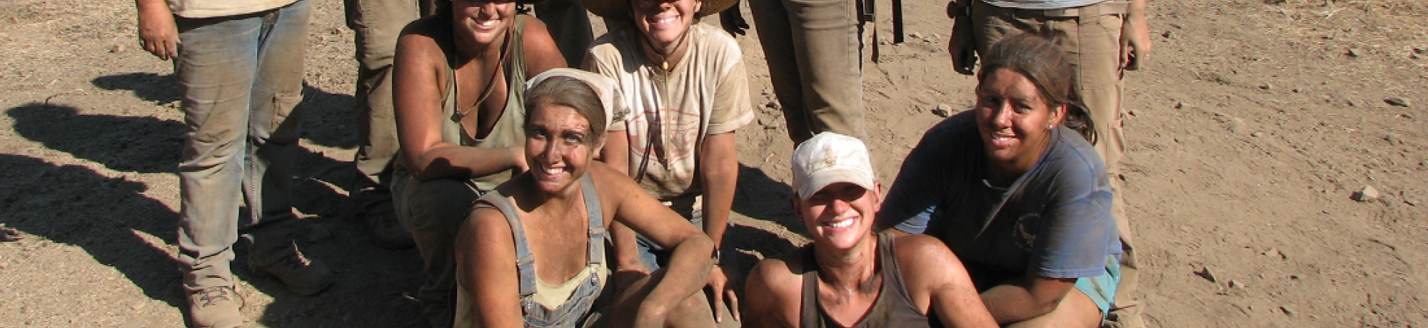evolutionary anthropology students at fieldwork/site